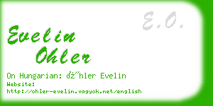 evelin ohler business card